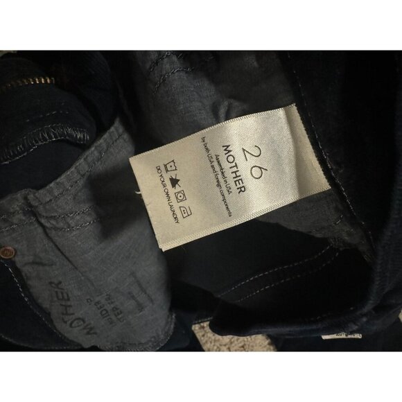 Mother insider crop step fray navy courdroys - Picture 8 of 8